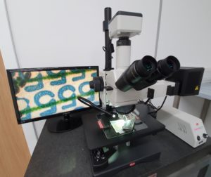 Large sample met microscope inspection