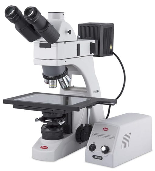 Motic Materials Compound Metallurgical Microscope Trinocular Head 6" x 4" Stage
