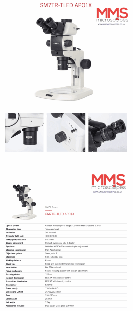 Motic SM7 Stereo Microscope - Image 8